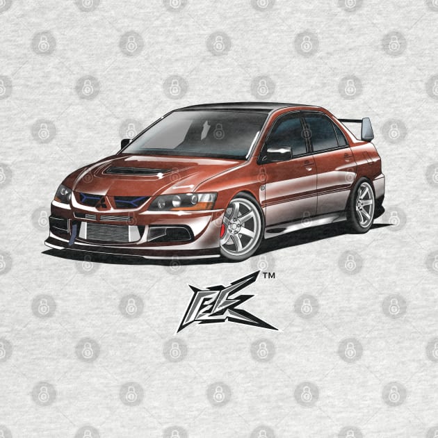 mitsubishi evo 9 dual color by naquash